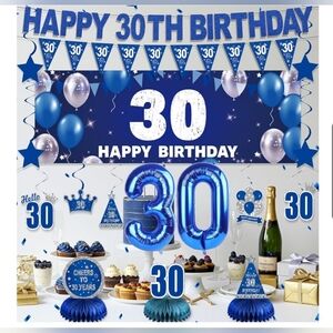 30th Birthday Decorations for Men Women - 30 Year Old Party Decor for Him Her💛